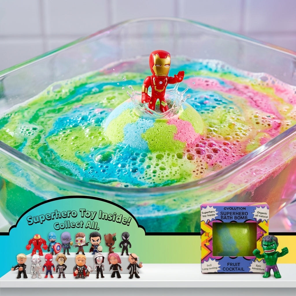 1pc Epic Superhero Bath Bomb - Green