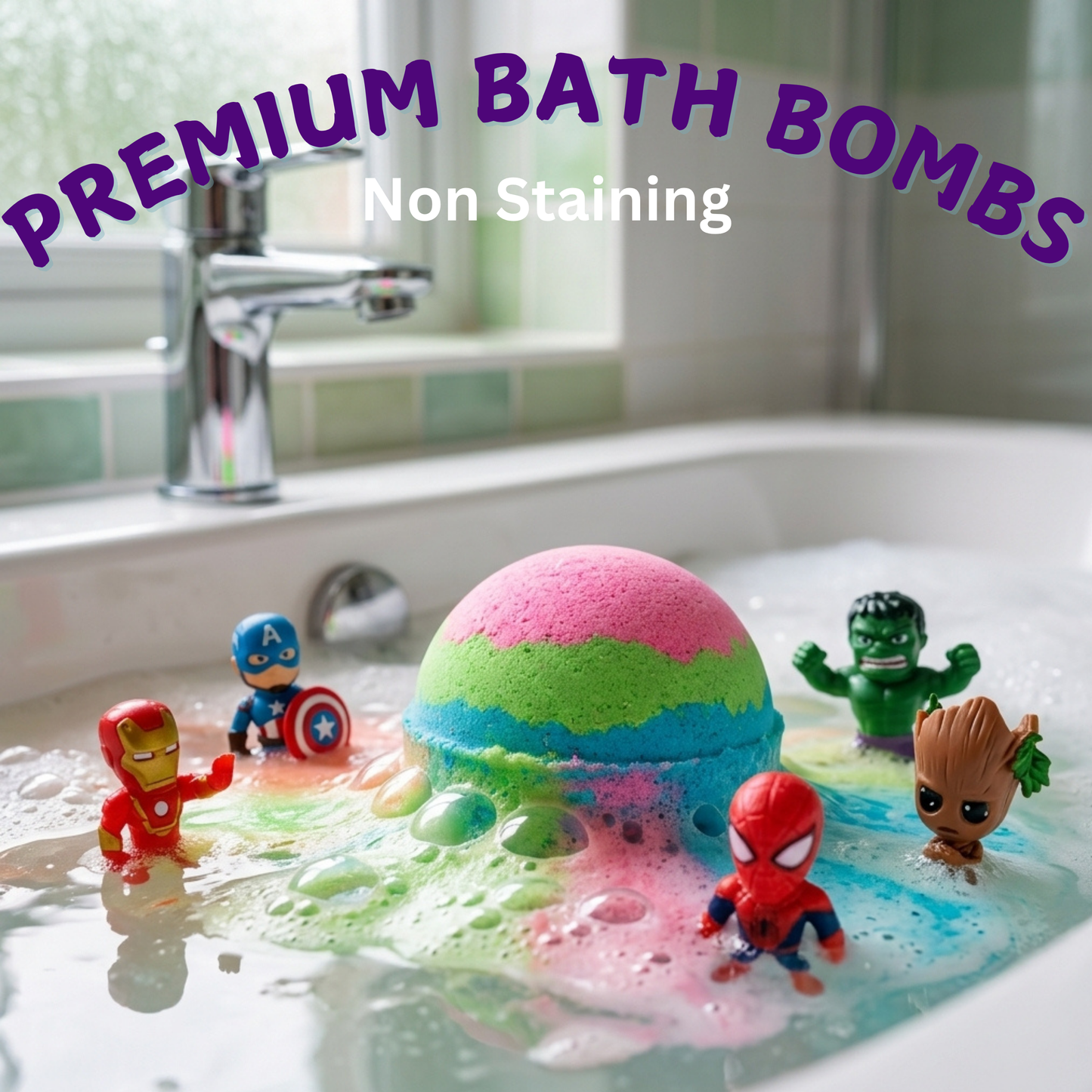 1pc Epic Superhero Bath Bomb - Green
