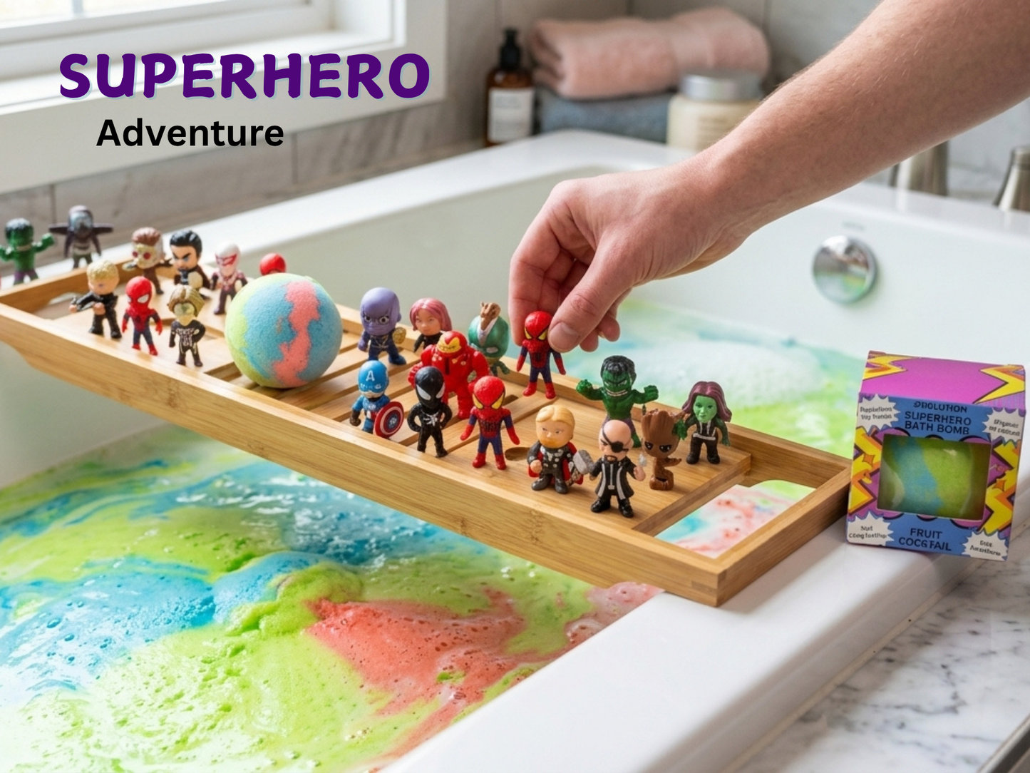 1pc Epic Superhero Bath Bomb - Green
