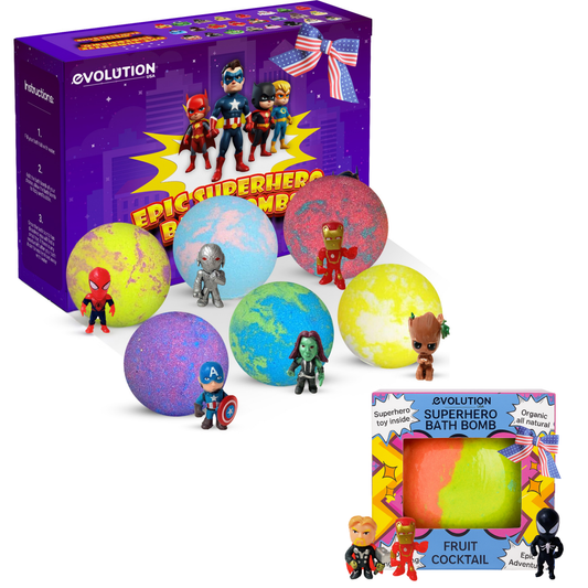 6pc & 1pc Epic Superhero Bundle - purple