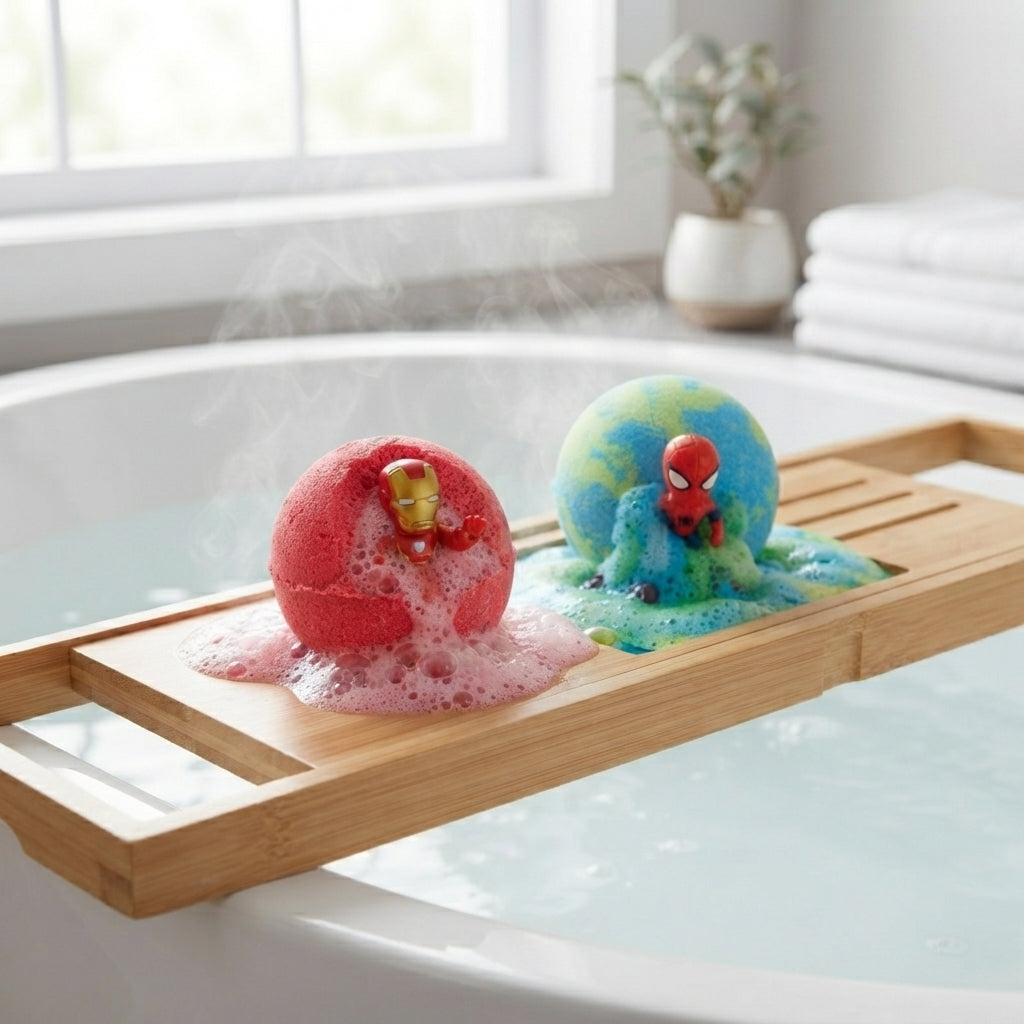 6pc Epic Superhero Bath Bombs - Purple