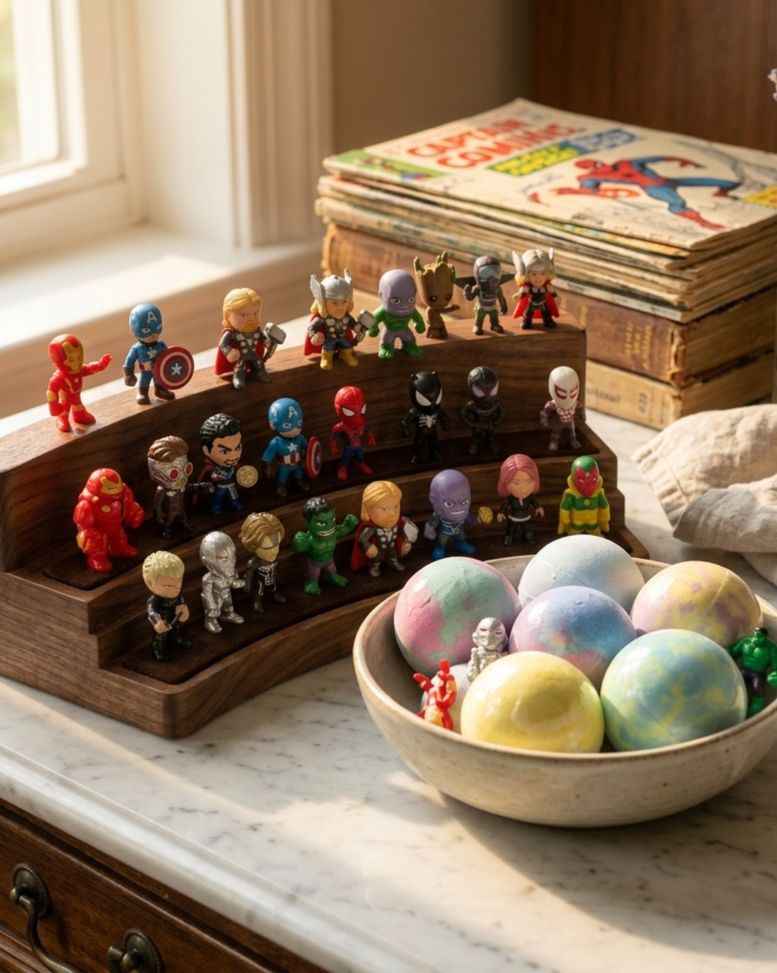 6pc Epic Superhero Bath Bombs - Purple