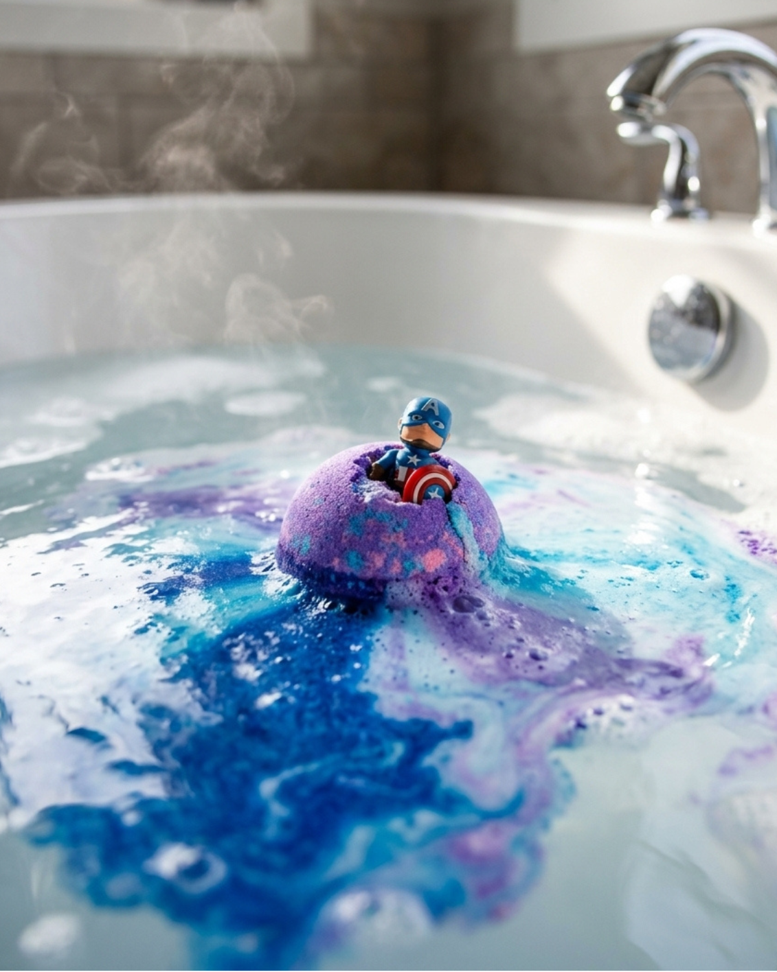 6pc Epic Superhero Bath Bombs - Purple