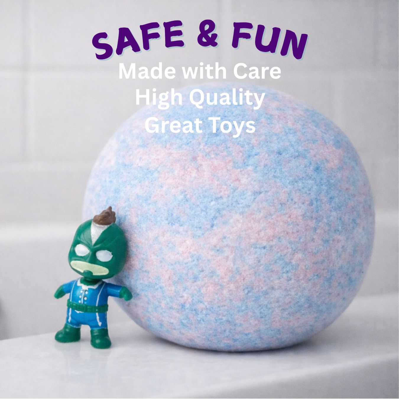 EvolutionUSA 6pc Epic Superhero Bath Bombs for Kids
