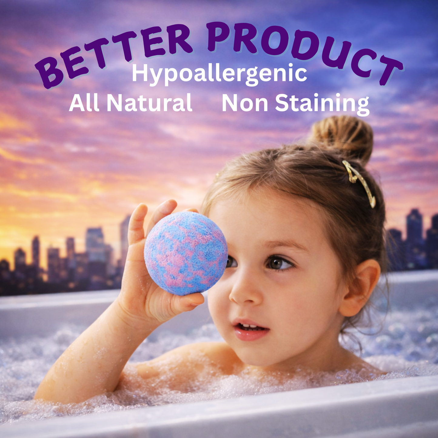 EvolutionUSA 6pc Epic Superhero Bath Bombs for Kids