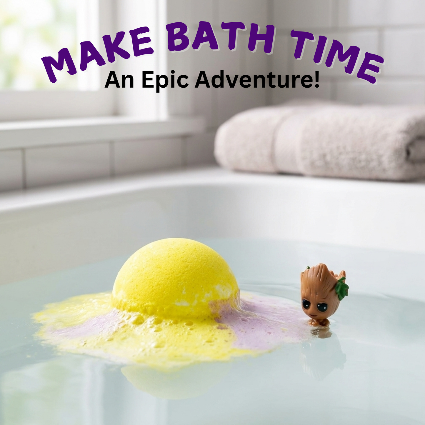 6pc Epic Superhero Bath Bombs - Purple