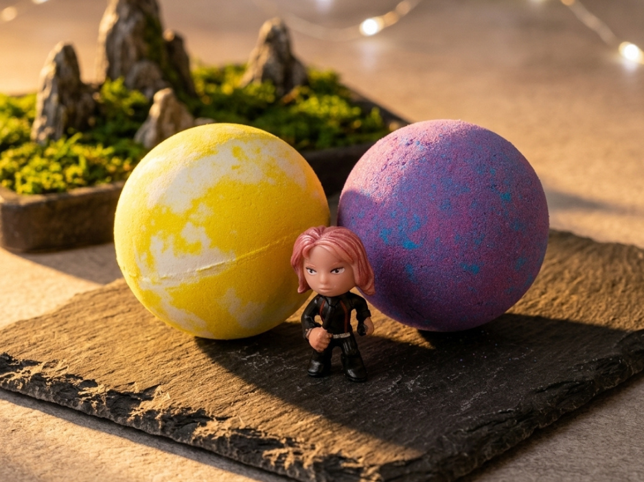 6pc Epic Superhero Bath Bombs - Purple