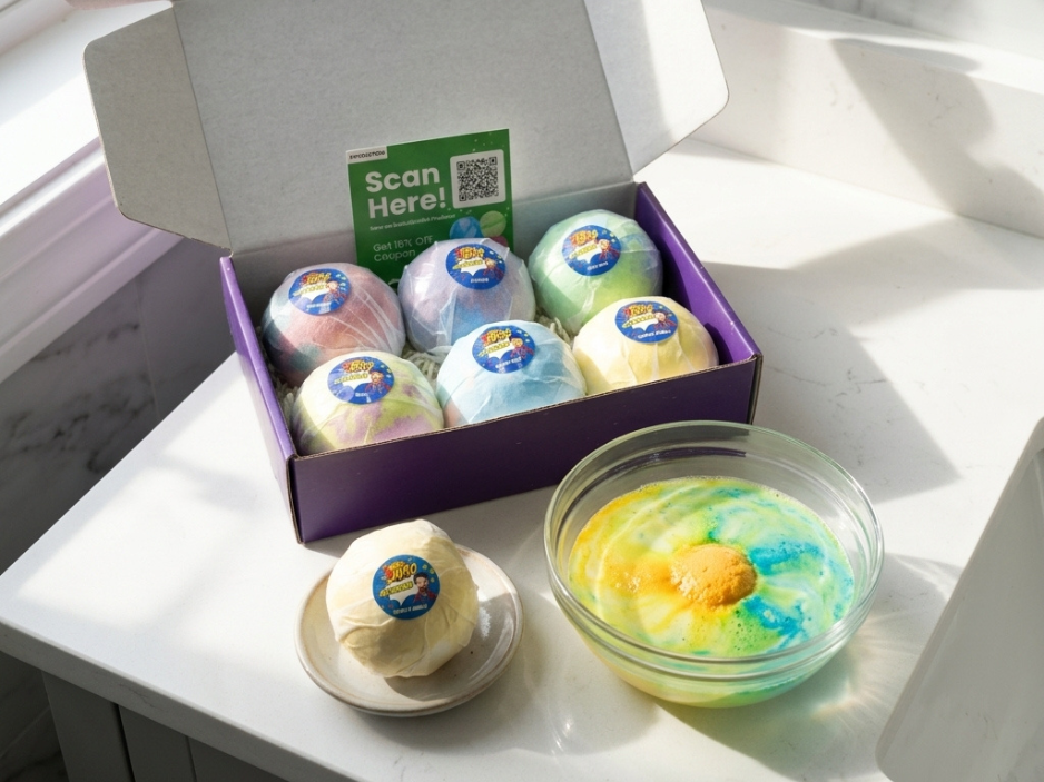 6pc Epic Superhero Bath Bombs - Purple