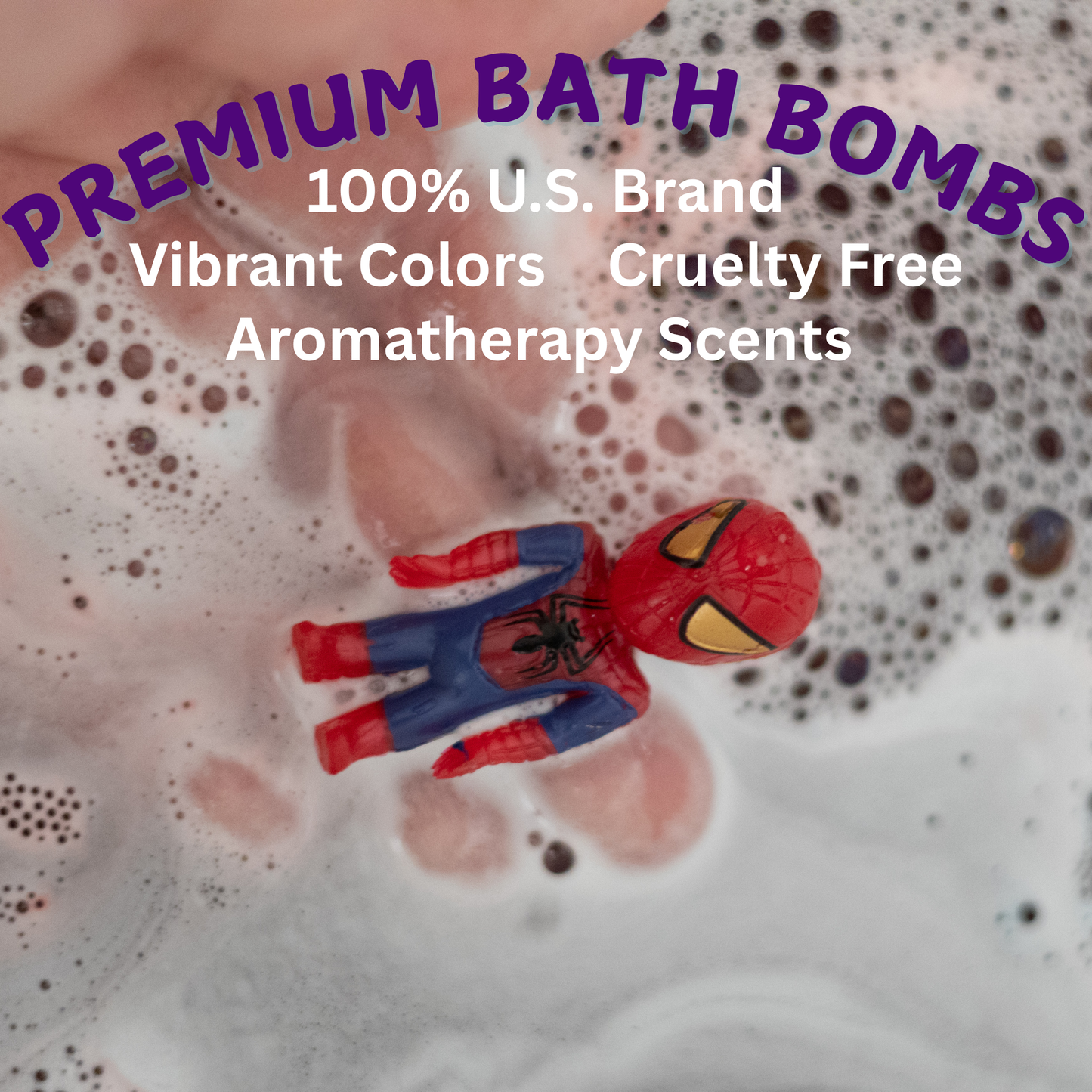 EvolutionUSA 6pc Epic Superhero Bath Bombs for Kids