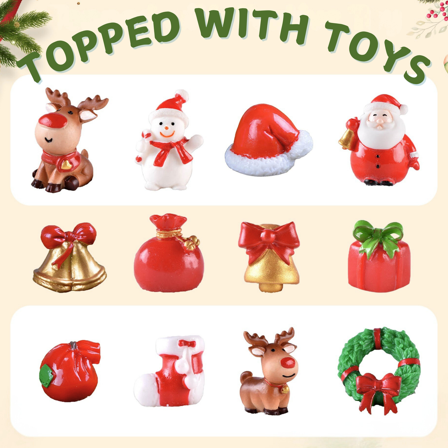 EvolutionUSA - 12pc Christmas Bath Bombs for Kids